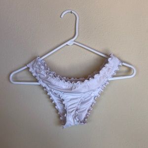 White Lettuce Edge Shade and Shore Bikini Bottoms
